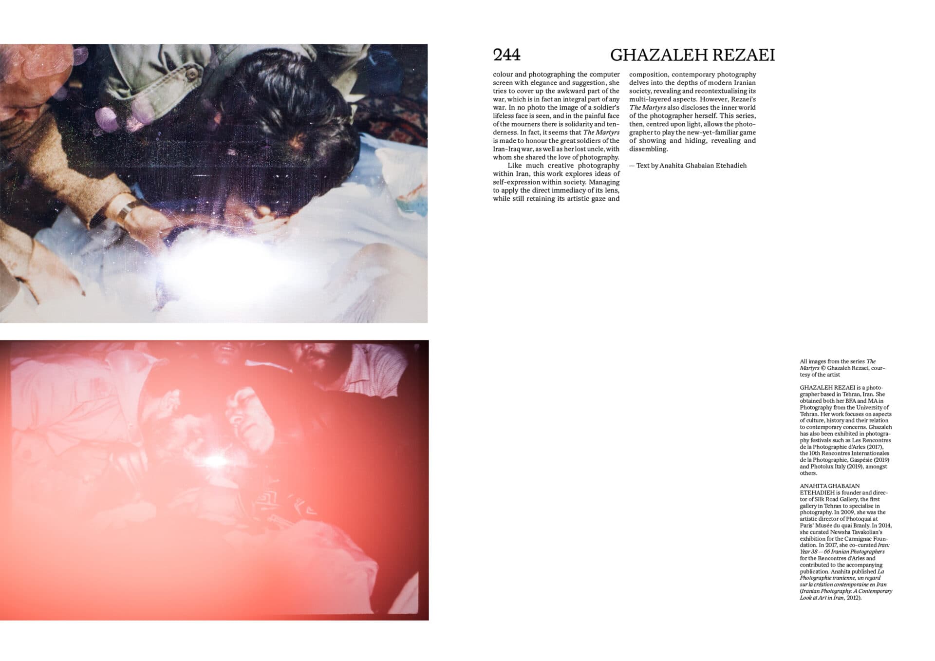 Foam Magazine – An Article on “Martyrs” series by Ghazaleh Rezaei – Author: Anahita Ghabaian