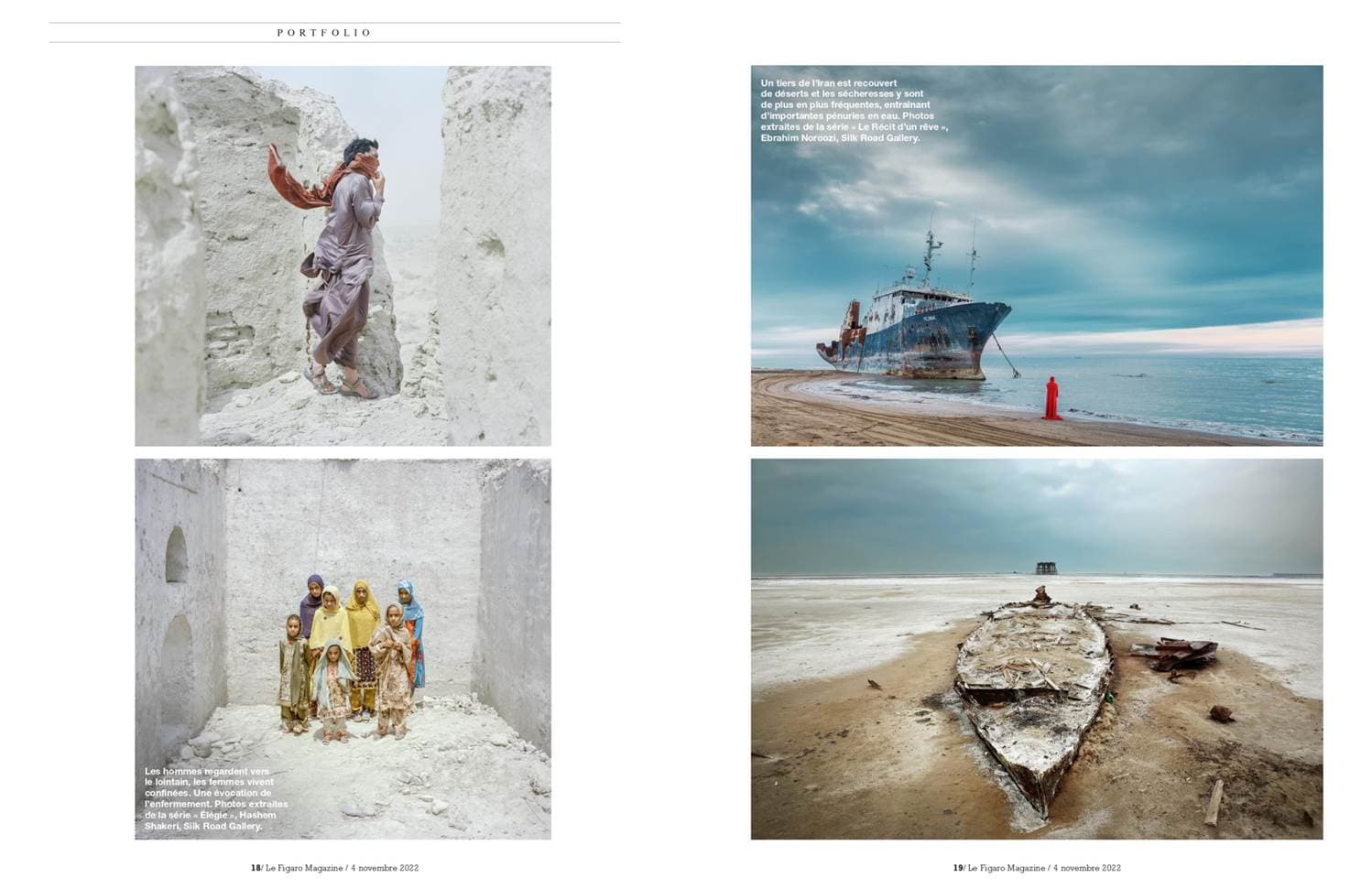 An Article on presentation of The Silk road Gallery, Paris Photo Exhibition 2022- Le Figaro Magazine