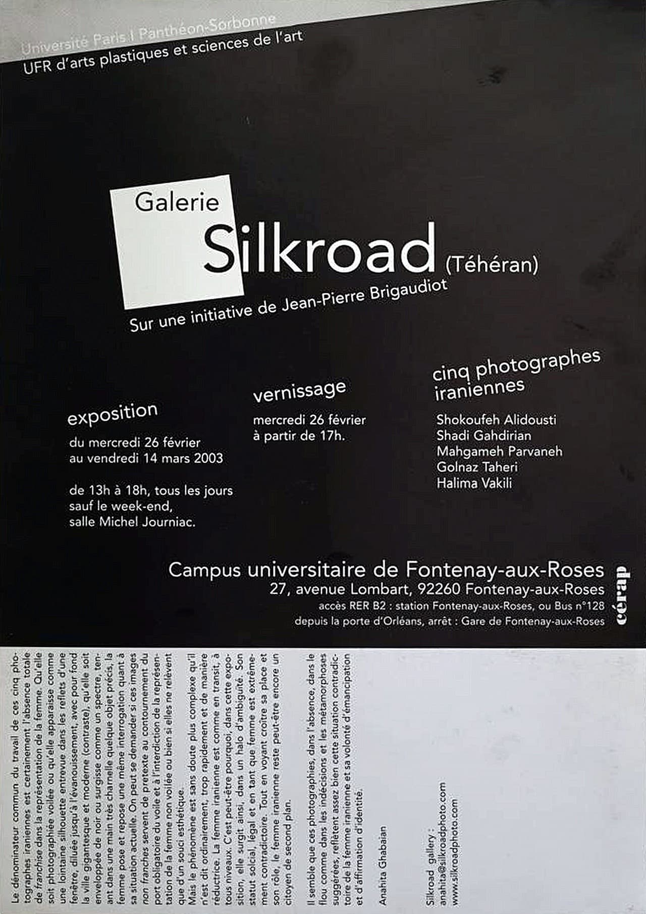 Cinq photographes iraniennes, Shadi Ghadirian, Golnaz Taheri
